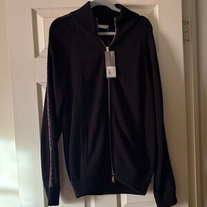 Dior Oblique Track Jacket in a cotton-blend jersey with a full zip